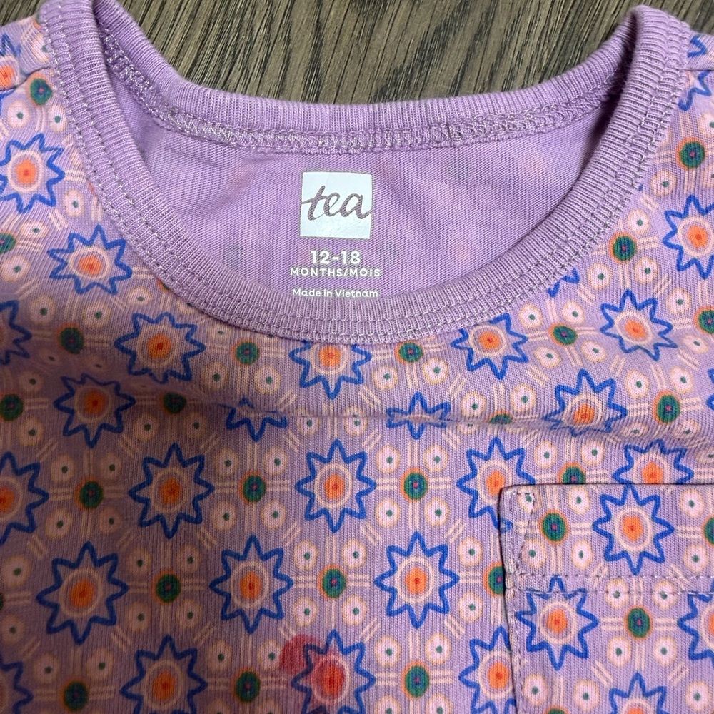 Tea Collection Floral Ruffle-Sleeve Romper - Picture 3 of 3